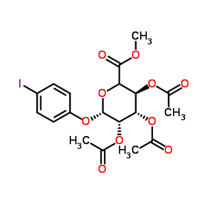 490028-18-7  methyl (3S,4S,5S,6S)-3,4,5-triacetoxy-6-(4-iodophenoxy)tetrahydropyran-2-carboxylate 490028-18-7  methyl (3S,4S,5S,6S)-3,4,5-triacetoxy-6-(4-iodophenoxy)tetrahydropyran-2-carboxylate