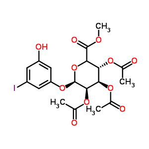 490028-20-1  methyl (3R,4R,5R,6R)-3,4,5-triacetoxy-6-(3-hydroxy-5-iodo-phenoxy)tetrahydropyran-2-carboxylate 490028-20-1  methyl (3R,4R,5R,6R)-3,4,5-triacetoxy-6-(3-hydroxy-5-iodo-phenoxy)tetrahydropyran-2-carboxylate