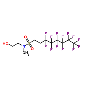 51619-73-9  3,3,4,4,5,5,6,6,7,7,8,8,8-tridecafluoro-N-(2-hydroxyethyl)-N-methyl-octane-1-sulfonamide