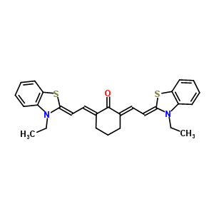 53115-00-7  (2E,6E)-2,6-bis[(2Z)-2-(3-ethyl-1,3-benzothiazol-2-ylidene)ethylidene]cyclohexanone