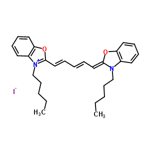 53213-92-6  3-pentyl-2-[(1E,3E,5Z)-5-(3-pentyl-1,3-benzoxazol-2-ylidene)penta-1,3-dienyl]-1,3-benzoxazol-3-ium iodide