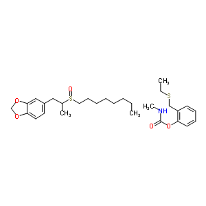 53380-22-6  2-[(ethylsulfanyl)methyl]phenyl methylcarbamate - 5-[2-(octylsulfinyl)propyl]-1,3-benzodioxole (1:1)