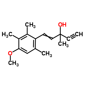 54756-70-6  1-(4-methoxy-2,3,6-trimethyl-phenyl)-3-methyl-pent-1-en-4-yn-3-ol