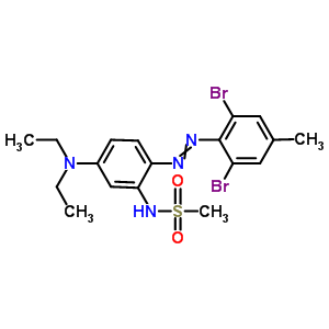 68385-97-7  N-[2-(2,6-dibromo-4-methyl-phenyl)azo-5-(diethylamino)phenyl]methanesulfonamide