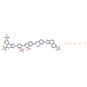 68631-09-4  pentasodium 2-[4-[2-[4-[2-methyl-4-(7-sulfonatobenzo[e]benzotriazol-2-yl)phenyl]azo-2-sulfonato-phenyl]vinyl]-3-sulfonato-phenyl]benzo[e]benzotriazole-5,8-disulfonate