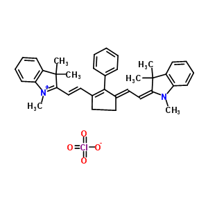 70446-30-9  1,3,3-trimethyl-2-[(E)-2-[(3E)-2-phenyl-3-[(2E)-2-(1,3,3-trimethylindolin-2-ylidene)ethylidene]cyclopenten-1-yl]vinyl]indol-1-ium perchlorate
