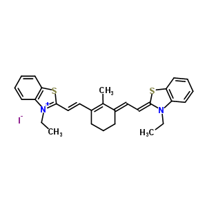 70446-37-6  3-ethyl-2-[(E)-2-[(3E)-3-[(2Z)-2-(3-ethyl-1,3-benzothiazol-2-ylidene)ethylidene]-2-methyl-cyclohexen-1-yl]vinyl]-1,3-benzothiazol-3-ium iodide
