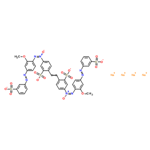 70815-27-9  tetrasodium 5-[(E)-[2-methoxy-4-(3-sulfonatophenyl)azo-phenyl]imino-oxido-ammonio]-2-[2-[4-[(E)-[2-methoxy-4-(3-sulfonatophenyl)azo-phenyl]imino-oxido-ammonio]-2-sulfonato-phenyl]vinyl]benzenesulfonate