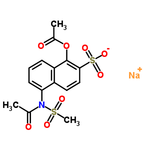 71205-37-3  sodium 1-acetoxy-5-[acetyl(methylsulfonyl)amino]naphthalene-2-sulfonate