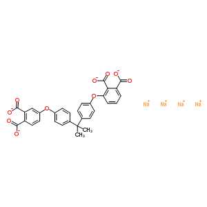 72066-80-9  tetrasodium 3-[4-[1-[4-(3,4-dicarboxylatophenoxy)phenyl]-1-methyl-ethyl]phenoxy]phthalate