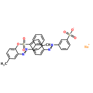 72361-38-7  sodium 3-[[4-[5-methyl-2-(p-tolylsulfonyloxy)phenyl]azo-1-naphthyl]azo]benzenesulfonate
