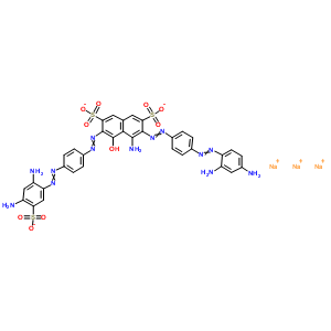 72918-27-5  trisodium 4-amino-3-[4-(2,4-diaminophenyl)azophenyl]azo-6-[4-(2,4-diamino-5-sulfonato-phenyl)azophenyl]azo-5-hydroxy-naphthalene-2,7-disulfonate