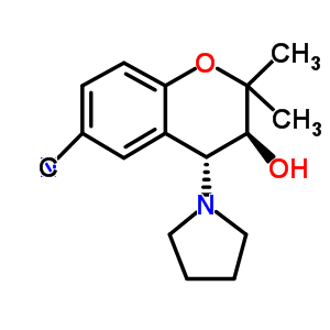 75611-78-8  (3S,4R)-3-hydroxy-2,2-dimethyl-4-pyrrolidin-1-yl-chromane-6-carbonitrile