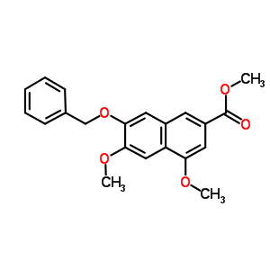 75628-94-3  methyl 7-benzyloxy-4,6-dimethoxy-naphthalene-2-carboxylate