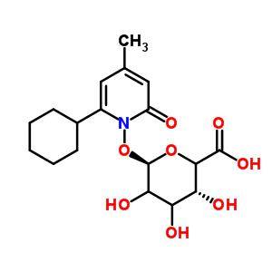 79419-54-8  (3R,6R)-6-[(2-cyclohexyl-4-methyl-6-oxo-1-pyridyl)oxy]-3,4,5-trihydroxy-tetrahydropyran-2-carboxylic acid