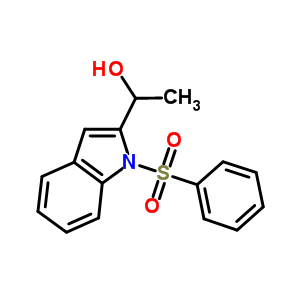 80360-24-3  1-[1-(benzenesulfonyl)indol-2-yl]ethanol