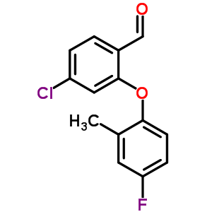 847351-43-3  4-chloro-2-(4-fluoro-2-methyl-phenoxy)benzaldehyde 847351-43-3  4-chloro-2-(4-fluoro-2-methyl-phenoxy)benzaldehyde