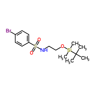 850429-52-6  4-bromo-N-[2-[tert-butyl(dimethyl)silyl]oxyethyl]benzenesulfonamide