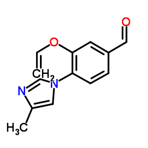 870861-40-8  4-(4-methylimidazol-1-yl)-3-vinyloxy-benzaldehyde 870861-40-8  4-(4-methylimidazol-1-yl)-3-vinyloxy-benzaldehyde