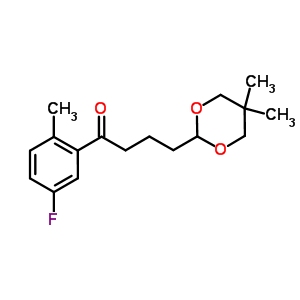 898755-96-9  4-(5,5-dimethyl-1,3-dioxan-2-yl)-1-(5-fluoro-2-methyl-phenyl)butan-1-one 898755-96-9  4-(5,5-dimethyl-1,3-dioxan-2-yl)-1-(5-fluoro-2-methyl-phenyl)butan-1-one