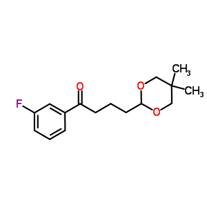 898786-06-6  4-(5,5-dimethyl-1,3-dioxan-2-yl)-1-(3-fluorophenyl)butan-1-one 898786-06-6  4-(5,5-dimethyl-1,3-dioxan-2-yl)-1-(3-fluorophenyl)butan-1-one