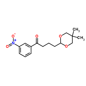 898786-27-1  4-(5,5-dimethyl-1,3-dioxan-2-yl)-1-(3-nitrophenyl)butan-1-one 898786-27-1  4-(5,5-dimethyl-1,3-dioxan-2-yl)-1-(3-nitrophenyl)butan-1-one