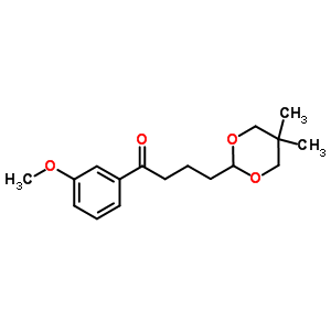 898786-42-0  4-(5,5-dimethyl-1,3-dioxan-2-yl)-1-(3-methoxyphenyl)butan-1-one 898786-42-0  4-(5,5-dimethyl-1,3-dioxan-2-yl)-1-(3-methoxyphenyl)butan-1-one
