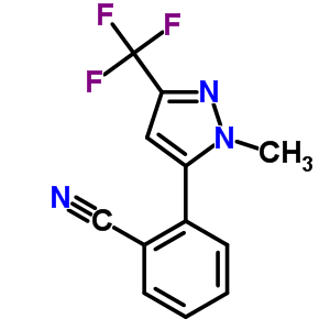 910037-17-1  2-[2-methyl-5-(trifluoromethyl)pyrazol-3-yl]benzonitrile
