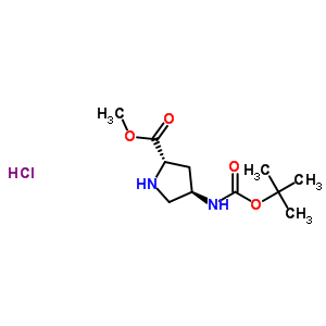 913742-54-8  (2S,4R)-4-Boc-Aminopyrrolidine-2-carboxylic acid methyl ester hydrochloride