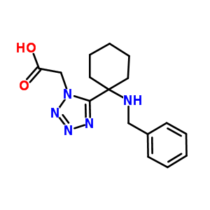 915920-47-7  2-[5-[1-(benzylamino)cyclohexyl]tetrazol-1-yl]acetic acid