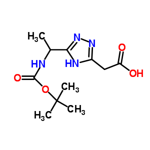 938459-15-5  2-[5-[1-(tert-butoxycarbonylamino)ethyl]-4H-1,2,4-triazol-3-yl]acetic acid