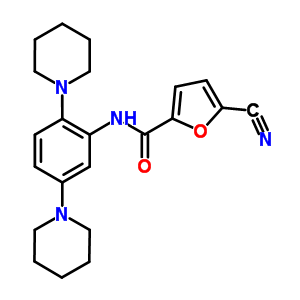959626-45-0  N-[2,5-bis(1-pipéridyl)phényl]-5-cyano-furane-2-carboxamide 