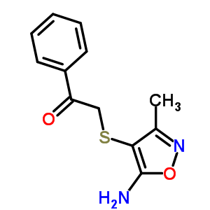 140454-99-5  2-(5-amino-3-methyl-isoxazol-4-yl)sulfanyl-1-phenyl-ethanone