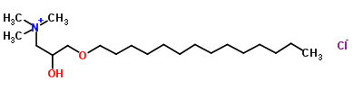 202932-80-7  1-propanaminium, 2-hydroxy-N,N,N-trimethyl-3-(tetradecyloxy)-, chloride (1:1)