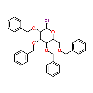 25320-59-6  (3R,4S,5S,6R)-3,4,5-tribenzyloxy-2-(benzyloxymethyl)-6-chloro-tetrahydropyran