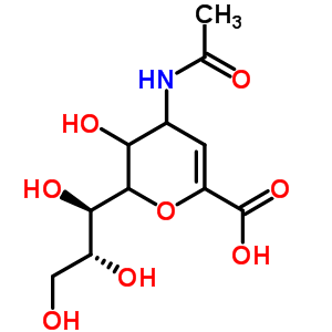 263155-11-9  4-acetamido-3-hydroxy-2-[(1R,2R)-1,2,3-trihydroxypropyl]-3,4-dihydro-2H-pyran-6-carboxylic acid