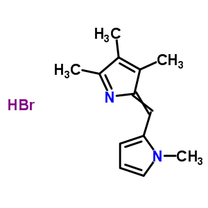 293733-88-7  1H-pyrrole, 1-methyl-2-[(3,4,5-trimethyl-2H-pyrrol-2-ylidene)methyl]-, hydrobromide (1:1)