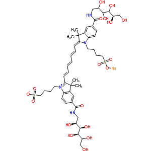 308127-47-1  4-[(2Z)-2-[(2E,4E,6E)-7-[3,3-dimethyl-5-[[(2S,3R,4R)-2,3,4,5,6-pentahydroxyhexyl]carbamoyl]-1-(4-sulfonatobutyl)indol-1-ium-2-yl]hepta-2,4,6-trienylidene]-3,3-dimethyl-5-[[(5R)-2,3,4,5,6-pentahydroxyhexyl]carbamoyl]indolin-1-yl]butylsulfonyloxysodium