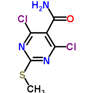313339-36-5  4,6-dichloro-2-methylsulfanyl-pyrimidine-5-carboxamide