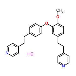 365542-39-8  4-[2-[4-[2-methoxy-5-[2-(4-pyridyl)ethyl]phenoxy]phenyl]ethyl]pyridine hydrochloride