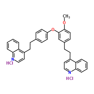 365542-45-6  4-[2-[4-[2-methoxy-5-[2-(4-quinolyl)ethyl]phenoxy]phenyl]ethyl]quinoline dihydrochloride