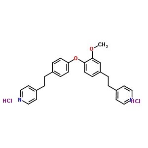 365542-49-0  4-[2-[3-methoxy-4-[4-[2-(4-pyridyl)ethyl]phenoxy]phenyl]ethyl]pyridine dihydrochloride