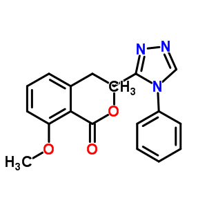 365542-62-7  methyl 2-methoxy-6-[2-(4-phenyl-1,2,4-triazol-3-yl)ethyl]benzoate