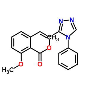 365542-63-8;365542-64-9  methyl 2-methoxy-6-[(E)-2-(4-phenyl-1,2,4-triazol-3-yl)vinyl]benzoate