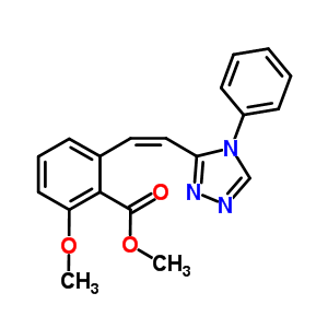 365542-65-0  methyl 2-methoxy-6-[(Z)-2-(4-phenyl-1,2,4-triazol-3-yl)vinyl]benzoate