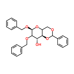 40983-95-7  (6S,8S,8aS)-6,7-dibenzyloxy-2-phenyl-4,4a,6,7,8,8a-hexahydropyrano[3,2-d][1,3]dioxin-8-ol