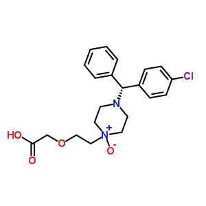 442863-80-1  2-[2-[4-[(R)-(4-chlorophenyl)-phenyl-methyl]-1-oxido-piperazin-1-ium-1-yl]ethoxy]acetic acid