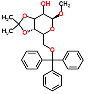 53685-07-7  (3aS,6S)-6-methoxy-2,2-dimethyl-4-(trityloxymethyl)-4,6,7,7a-tetrahydro-3aH-[1,3]dioxolo[4,5-c]pyran-7-ol