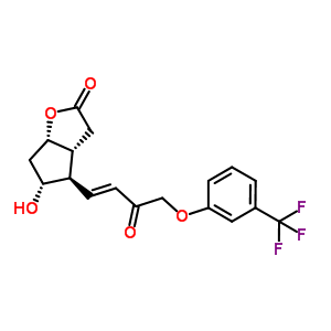 53872-61-0  (3aR,4R,5R,6aS)-5-hydroxy-4-[(E)-3-oxo-4-[3-(trifluoromethyl)phenoxy]but-1-enyl]-3,3a,4,5,6,6a-hexahydrocyclopenta[b]furan-2-one