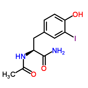 59302-19-1  (2S)-2-acetamido-3-(4-hydroxy-3-iodo-phenyl)propanamide